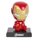 E-life shop Marvel Iron Man Demir Adam Sallanan Kafalı Figür Biblo Telefon Tutucu Dekoratif Masa Süsü