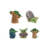 e-life shop The Mandalorian Baby Yoda Grogu Bebek Yoda Aksiyon Figür Oyuncak Seti 5 Yoda Figürü Bir Arada Set B