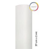 E-Life Ticaret Mat Beyaz Yapışkanlı Kaplama Folyosu 37 cm x 2 mt Suya Dayanıklı Plastik Malzeme ile Kullanım Kolaylığı