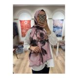 e.m ipek Rosavie Desen Soft Şal - Pembe