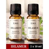 E.M.S 2 x 10 ml Ihlamur Esansiyel Uçucu Yağ Buhurdanlık Yağı Difüzör Esansı Oda Kokusu Esansı Mum Esansı 10 ml