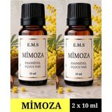 E.M.S 2 x 10 ml Mimoza Esansiyel Uçucu Yağ Buhurdanlık Yağı Difüzör Esansı Oda Kokusu Esansı Mum Esansı 10 ml