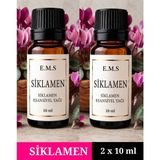 E.M.S 2 x 10 ml Siklamen Esansiyel Uçucu Yağ Buhurdanlık Yağı Difüzör Esansı Oda Kokusu Esansı Mum Esansı 10 ml