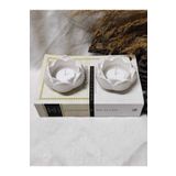 E.M.S AVM Lotus Mumluk Sedef Beyaz Dekoratif Mumluk Tealight Mumluk 2 Adet. (mumlar Fiyata Dahil Değildir)