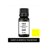E.M.S AVM SARI Sabun Ve Kokulu Taş Boyası Sabun Boyası Kokulu 10 ML Taş Boyası Kolonya Boyası 10 Ml.
