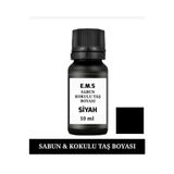 E.M.S AVM SİYAH Sabun Ve Kokulu Taş Boyası Sabun Boyası Kokulu 10 ML Taş Boyası Kolonya Boyası 10 Ml.