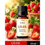 E.M.S ÇİLEK Esansiyel Uçucu Yağ Buhurdanlık Yağı Difüzör Esansı Oda Kokusu Esansı MUM ESANSI 10 ML.