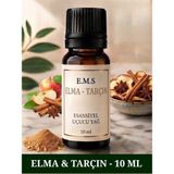 E.M.S Elma Tarçın Uçucu Yağ Buhurdanlık Yağı Difüzör Esansı Oda Kokusu Esansı Nemlendirici Esansı 10 Ml.