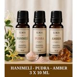 E.M.S Hanımeli - Pudra - Amber Esansiyel Uçucu Yağ Buhurdanlık Yağı Difüzör Esansı Oda Kokusu Mum Esansı.
