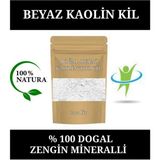 E.M.S Kaolin Kil Doğal Yüz Maskesi %100 Doğal Beyaz Kil Maskesi Beyaz Kaolin Toz Kil 100 Gr.