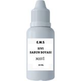 E.M.S Mavi Sıvı Sabun Boyası Sabun Bazı Boyası 20 ml 1.kalite.
