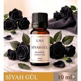 E.M.S SİYAH GÜL Esansiyel Uçucu Yağ Buhurdanlık Yağı Difüzör Esansı Oda Kokusu Esansı MUM ESANSI 10 ML.