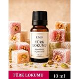 E.M.S Türk Lokumu Esansiyel Uçucu Yağ Buhurdanlık Yağı Difüzör Esansı Oda Kokusu Mum Esansı 10 Ml..