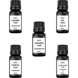E.M.S Yasemin Yağı & Gül Yağı & Lavanta Yağı & Vanilya Yağı & Ylang Ylang Yağı 5'li Set (5 x 20ML)