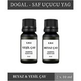E.M.S Yeşil Çay & Beyaz Çay Esansiyel Uçucu Yağ Buhurdanlık Yağı Difüzör Esansı Oda Kokusu 2 x 10 Ml.