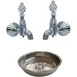 E.Muslukcum krom Hamam Tası krom hamam muslugu - Gümüş
