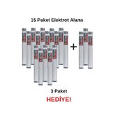 E (PE) Beyaz Geniş Plastik Kaynak Elektrodu-15 Paket Alana 3 Paket Elektrot