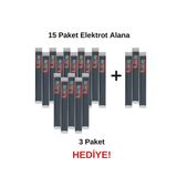E (PE) Siyah Geniş Plastik Kaynak Elektrodu - 15 Paket Alana 3 Paket Elektrot Hediye