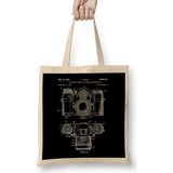 E Sauer Camera Patent Blueprints Contarex I Bez Çanta Uzun Saplı - Açık Bej - 40 X 40