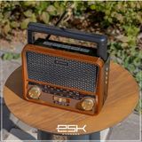 E-Sk Nostaljik Analog Radyo Fm/am Ahşap Görünümlü Retro Masa Radyosu Bt -1967