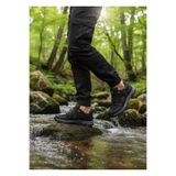 E SPORT Erkek Siyah Gümüş Trekking Kısa Bot Outdoor Ortopedik Ayakkabı 405