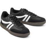 E Sport SİYAH BEYAZ ORTOPEDİK GÜNLÜK KADIN SNEAKER ORTOPEDİK AYAKKABI-254 - Siyah - Beyaz