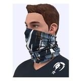 E-Taktik Extreme Antresit Kamuflaj Desenli Boyunluk Buff Bandana Saç Bandı Balaclava Yüz Maskesi
