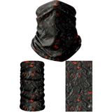 E-Taktik Extreme Fantastik Metal Desenli Boyunluk Bandana - Standart - Siyah