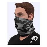 E-Taktik Extreme Gri Kamuflaj Desenli Boyunluk Buff Bandana Saç Bandı Balaclava Yüz Maskesi
