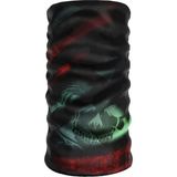 E-Taktik Extreme Kuru Kafa Iskelet Ağız Boyunluk Maske - Standart - Kırmızı - Mor - Yeşil Çizgili