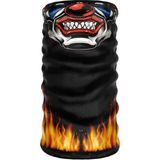 E-Taktik Extreme Kuru Kafa Iskelet Ağız Boyunluk Maske - Standart - Yanık Siyah - Radio Kırmızı