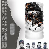 E-Taktik Extreme Siyah Beyaz Sporty Boyunluk Bandana Baf Toka Maske Saçbandı - Standart - Siyah - Beyaz