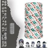 E-Taktik Kay Kay Desenli Boyunluk Maske Baf Bandana - Standart - Black-White- Sil