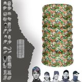 E-Taktik Maymun Desenli Boyunluk Maske Baf Bandana - Standart - Lacivert - Çelik