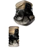 e taktik Multifunctional Black Horse Seamless Knitting UV+ Neckerwear Face Mask Headband Bandana Do Rag Hairband