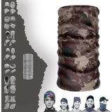 E-Taktik Pöh Polis Özel Harekat Operasyon Maskesi Baf Boyunluk Bandana - Standart - Kahverengi - Bej - Krem - Siyah
