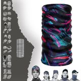 E-Taktik Renkli Desenli Boyunluk Maske Baf Bandana - Standart - Pembe - Gri - Gri