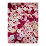 e tuhafiye 100 Adet Pembe Tonlarında Çok Amaçlı Etkinlik, Gömlek, Kıyafet, Amigurumi Düğmeleri