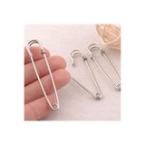 e tuhafiye 2 Adet Gümüş Rengi Dekoratif Çengelli Kancalı İğne Charm Hediye (9 Cm)