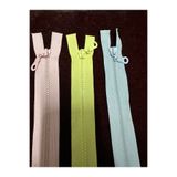 e tuhafiye 3 Adet Kemik Dişli Fermuar Pembe-Sarı-Mavi (25-28 cm aralığında)