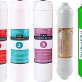 E-Water Su Arıtma Cihazı Membransız Kapalı Kasalı Cihazlar Için Inline Alkali Filtreli Filtre Takımı 5'li