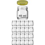 E Züccaciye 20 Adet Mini-küçük Cam Kavanoz Numune, Mama, Düğün Ve Kına Şekerleme Kavanozu 40ml.