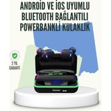 E10 Powerbank Şarjlı Bluetooth 5.1 Kulaklık Spor ve Oyun Için ( Lisinya )