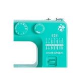 E1015 GREEN Taşınabilir Dikiş Makinesi, 15 Dikiş Programı, Kompakt Tasarım, Elektrikli, Yeşil