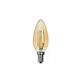 E14 C35 Led Flamanlı Buji Rustik Ampul Beyaz