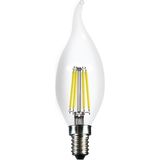 E14 LED FİLAMANLI RUSTIK AMPUL T35 ŞEFFAF KIVRIK 6W 6500K Beyaz Işık ERD-94