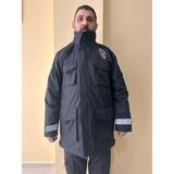 E2 Moda Erkek Yeni Yasa Kamu Personel Özel Güvenlik Kışlık Tekli Kaban - Antrasit - 3XL
