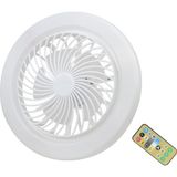 E27 Küçük Fan Işığı LED Işıklı Sessiz Tavan Vantilatörü Ayarlanabilir Renk Sıcaklığı Kısılabilir Fan Lambası Ayarlanabilir Fan Hızları 1h/2h/4h Çalışma Odası Için Uzaktan Kumandalı Zamanlayıcı - Ahşap