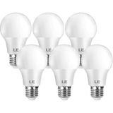 E27 LED Ampul, 8,5 Watt 806 Lümen LED Ampul E27, 60W Ampul A60 Ampul E27, 2700 Kelvin Sıcak Beyaz LED Ampul, 6'lı Set, 180° Enerji Tasarruflu Ampul