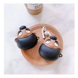 E2M AIRPODS 1-2 KILIF BUSHY BEARD KAHVERENGi